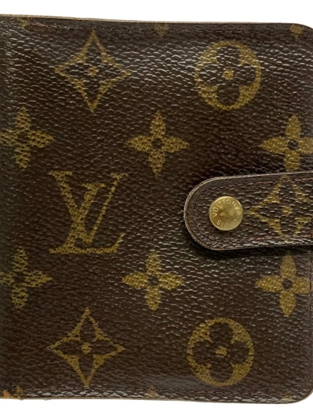 LOUIS VUITTON Compact Zip M61667 Monogram CA1928 Bifold Wallet Monogram Canvas